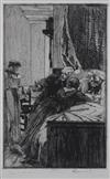 ALBERT BESNARD Group of 6 etchings.